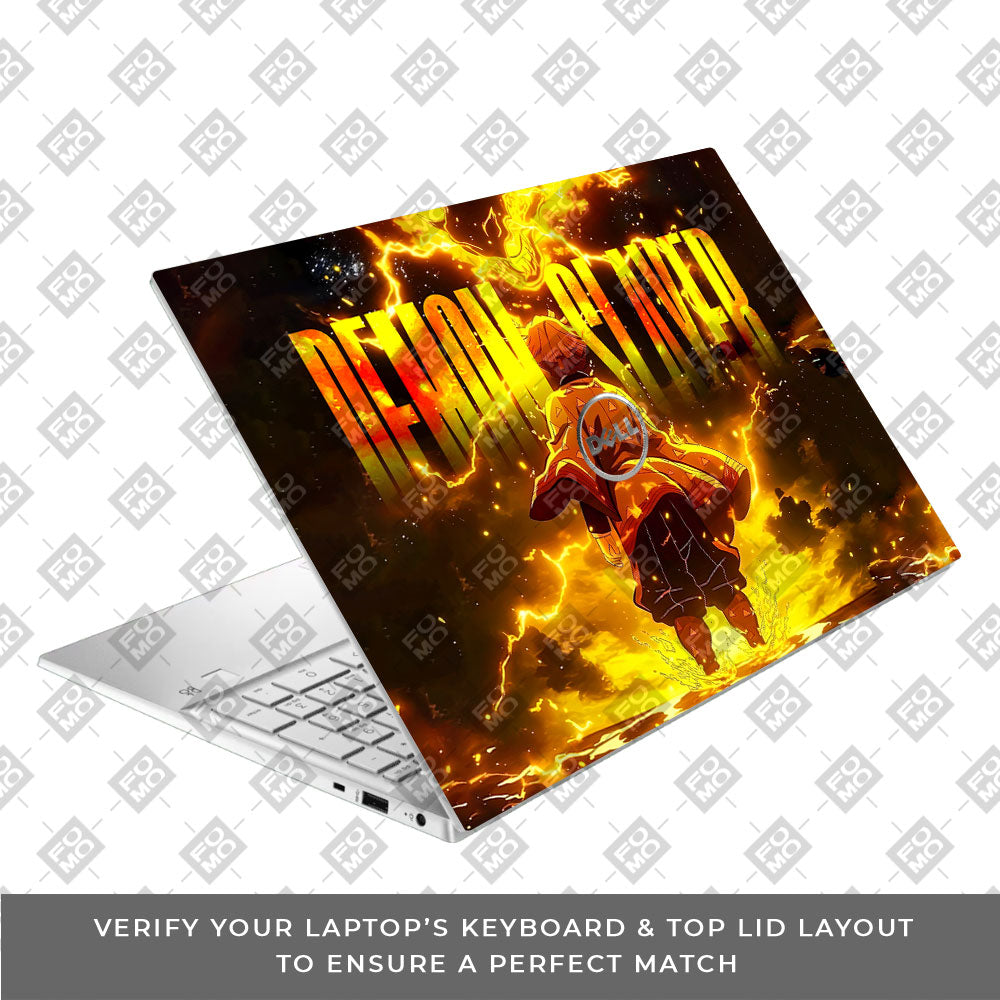 Zenitsu Lightning Strike Dell Inspiron 3501 Laptop Skin