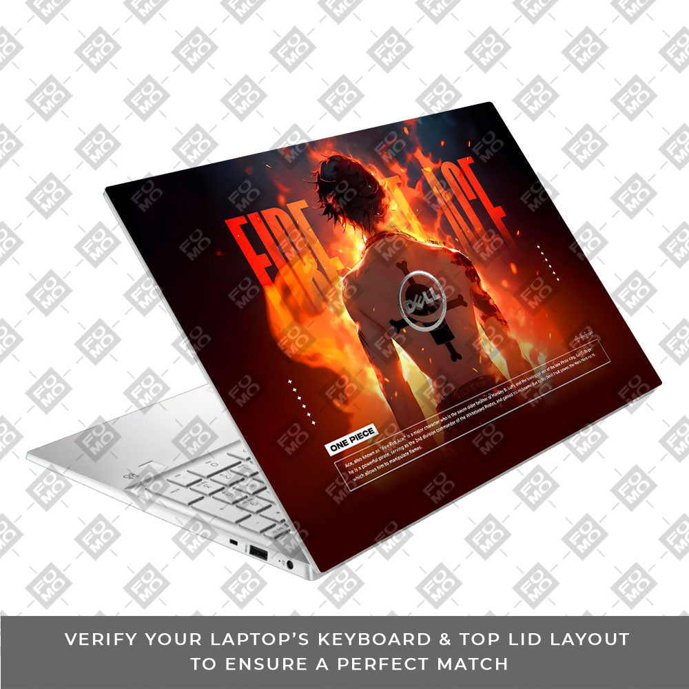 Fire Fist Ace Dell Inspiron 3501 Laptop Skin