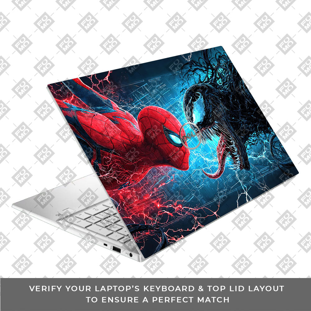 Spiderman vs Venom Showdown Dell Inspiron 3501 3D Laptop Skin