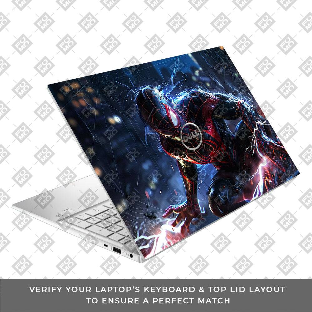 Miles Morales Shockwave Dell Inspiron 3501 Laptop Skin