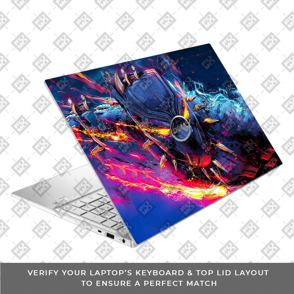Vibranium Fury Wakandan Charge Dell Inspiron 3501 Laptop Skin
