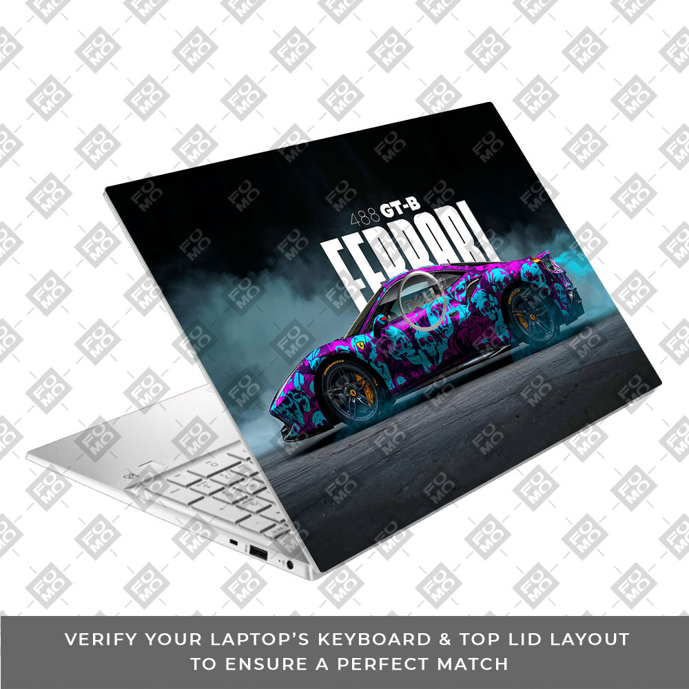 Psycho Drive Ferrari 488 Dell Inspiron 3501 Laptop Skin