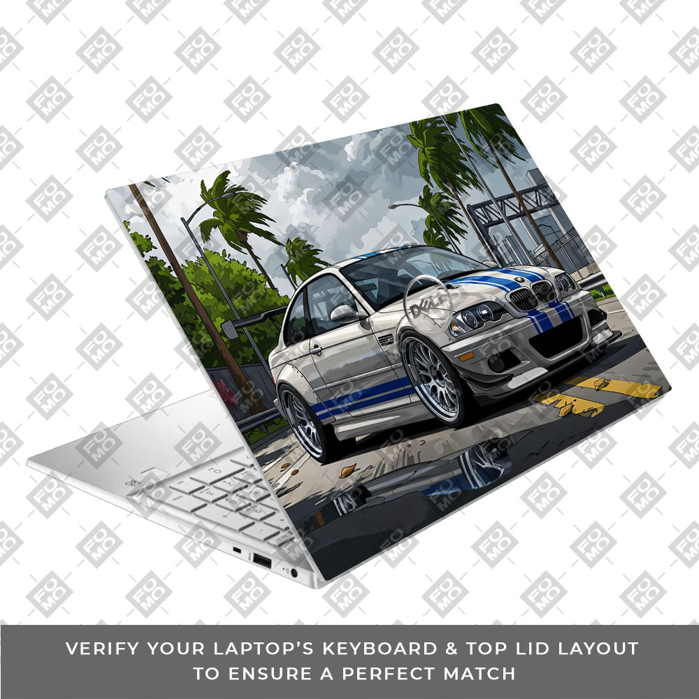 Street Icon BMW E46 Drift Legend Dell Inspiron 3501 Laptop Skin