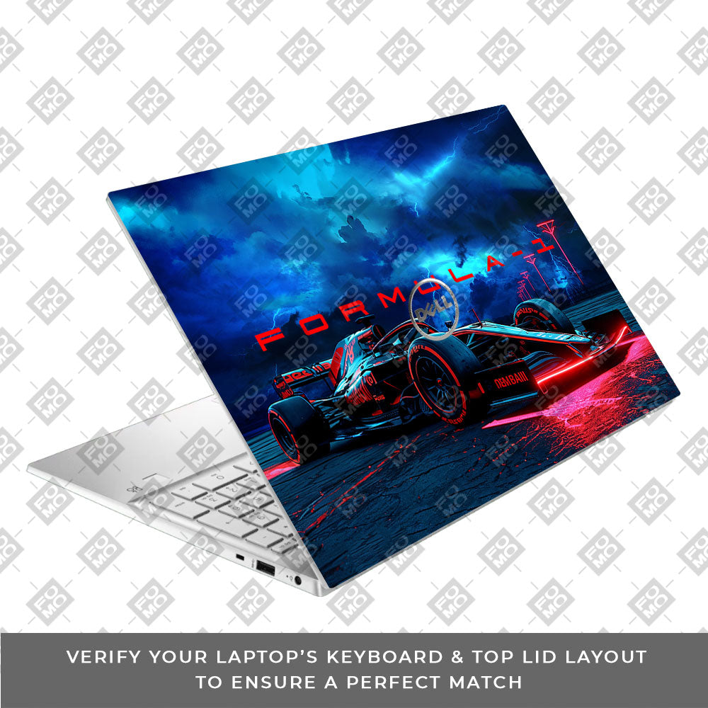 Fututristic Formula 1 Dell Inspiron 3501 Laptop Skin