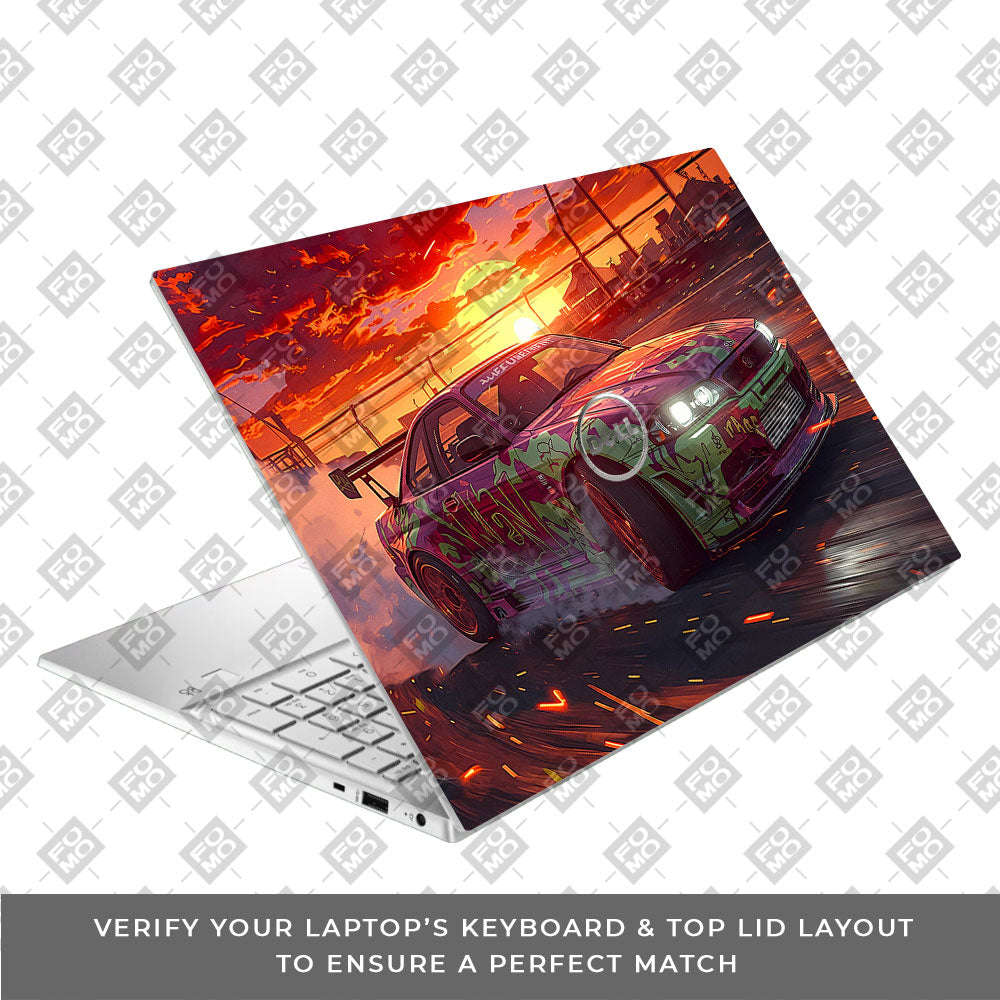 Tokyo Drift Vibes Dell Inspiron 3501 Laptop Skin