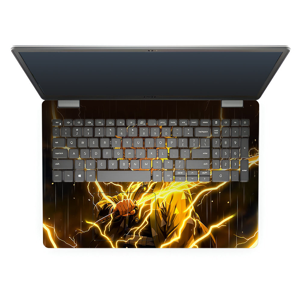Thunder Soul Lightning Zenitsu Dell Inspiron 3501 3D Laptop Skin
