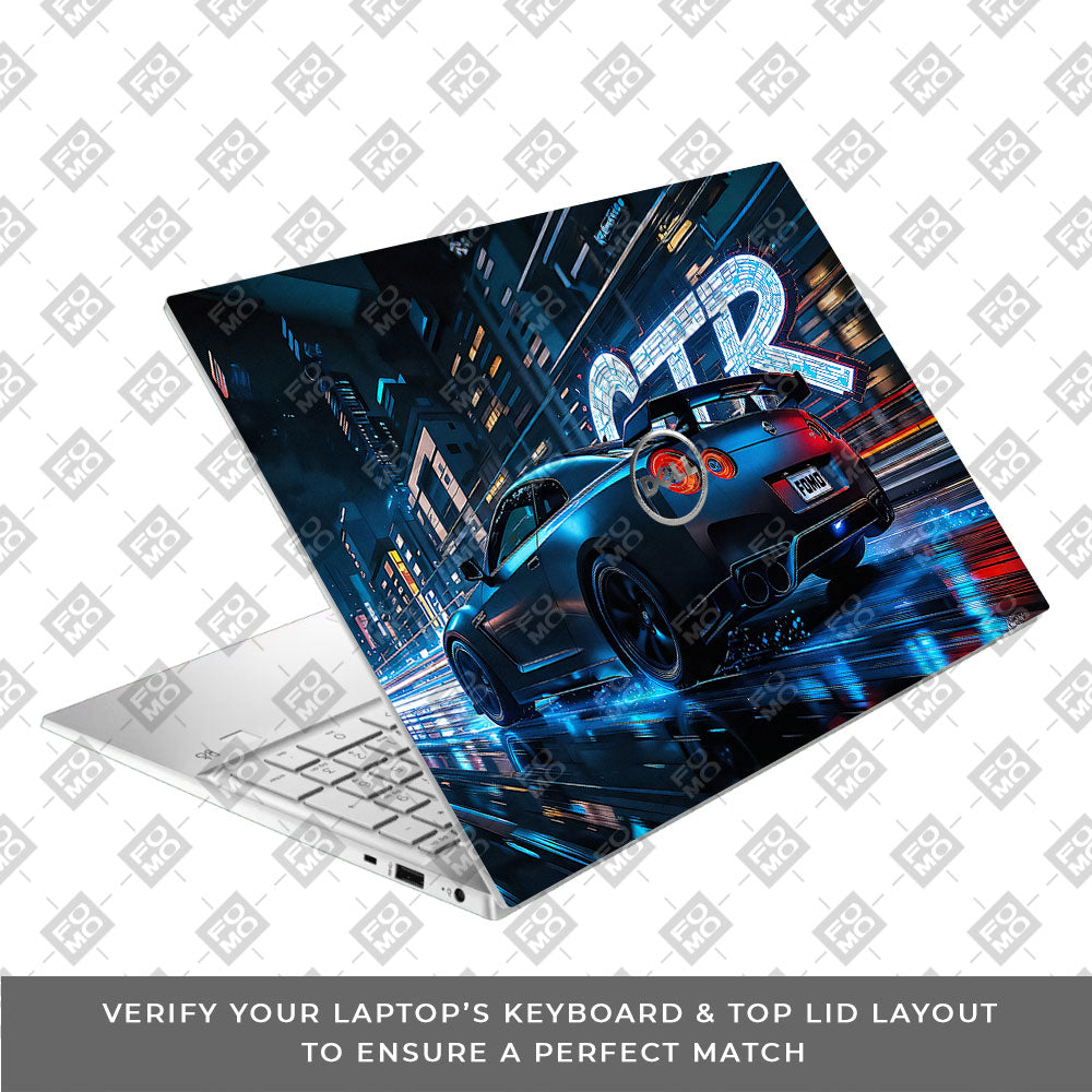 Neon GTR Nights Dell Inspiron 3501 Laptop Skin