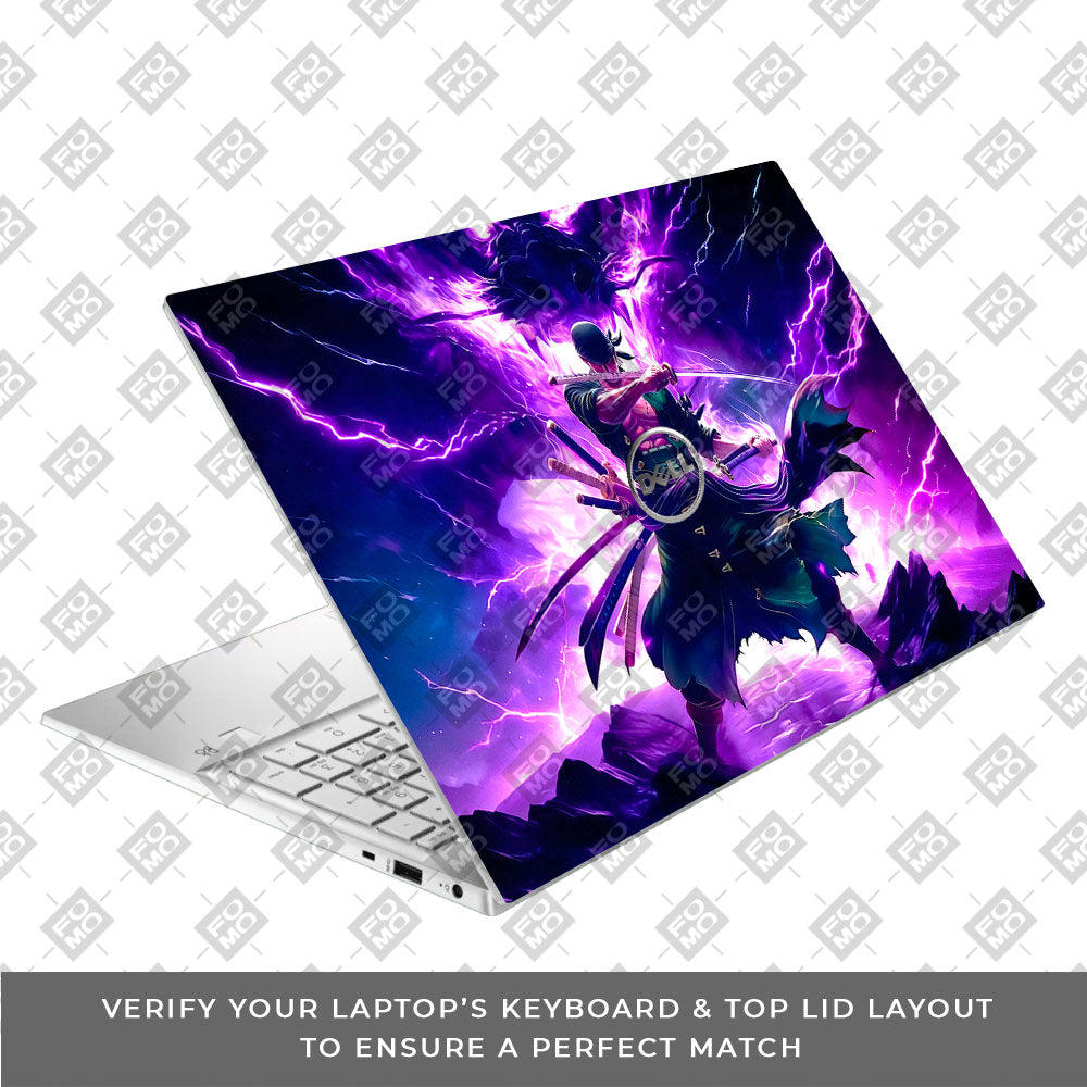 Roronoa Zoro Hell Mode Dell Inspiron 3501 Laptop Skin