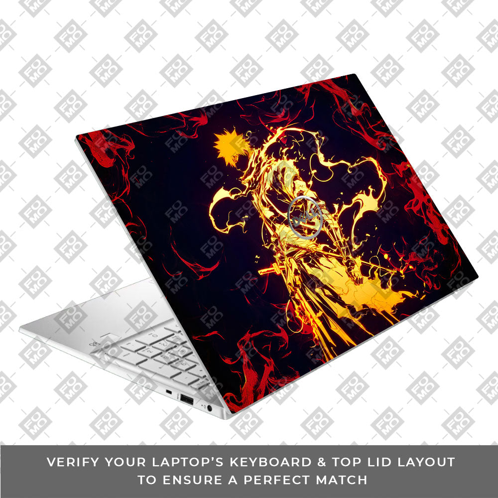 Bleach Ichigo Bankai Form Dell Inspiron 3501 Laptop Skin