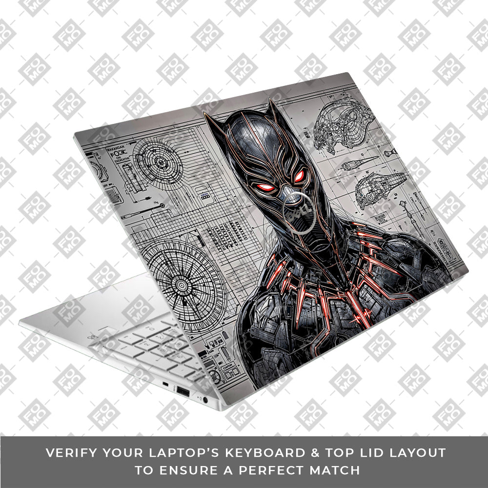Black Panther Vibranium Tech Dell Inspiron 3501 3D Laptop Skin