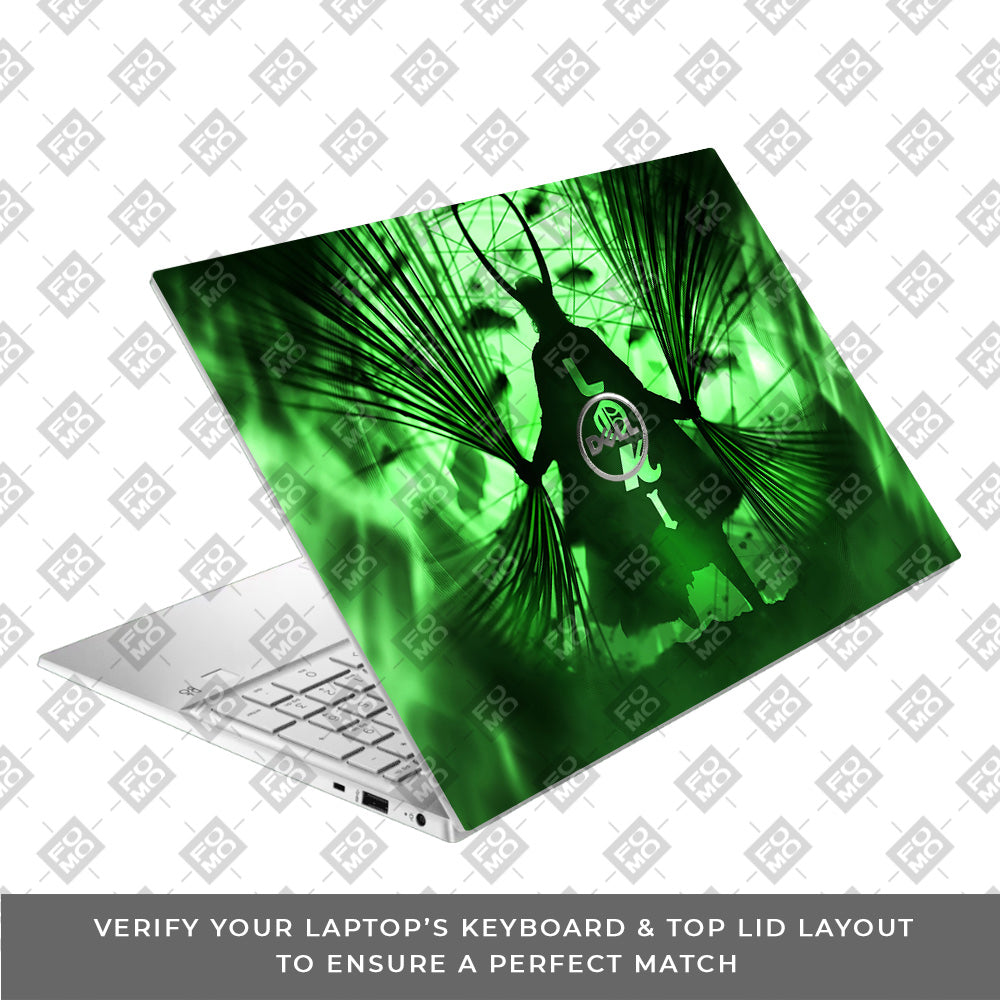 Loki's Green Aura Dell Inspiron 3501 Laptop Skin