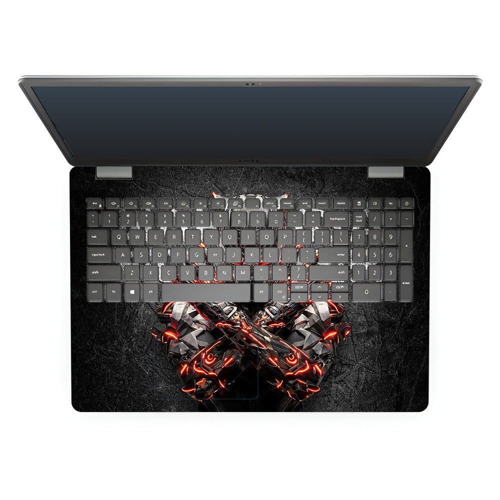 Black Panther Glowing Fury Dell Inspiron 3501 Laptop Skin