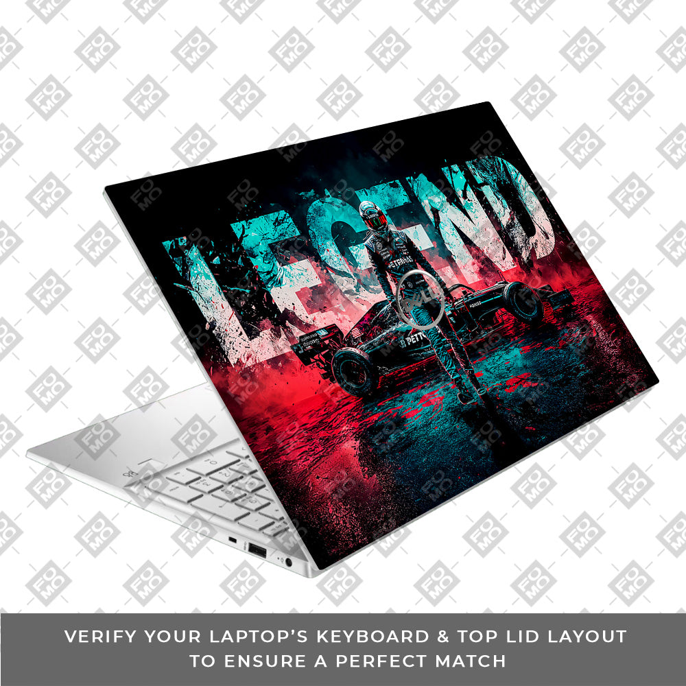 F1 Legend Racer Dell Inspiron 3501 Laptop Skin