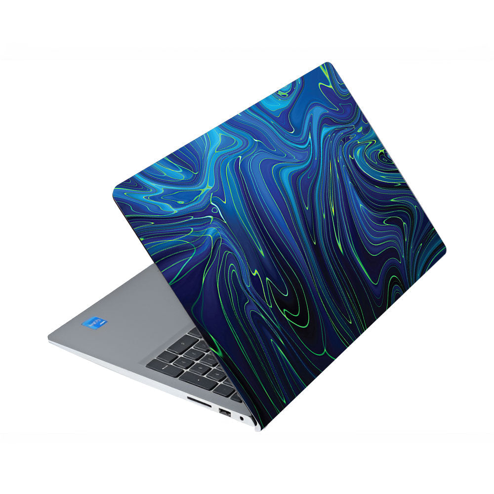 Cobalt Liquid Design Dell Inspiron 3520 Laptop Skin