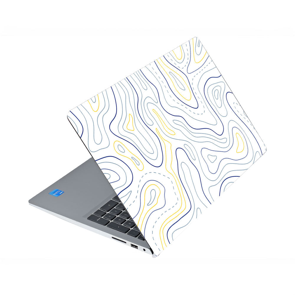 Minimalist Colorful Contours Dell Inspiron 3520 Laptop Skin