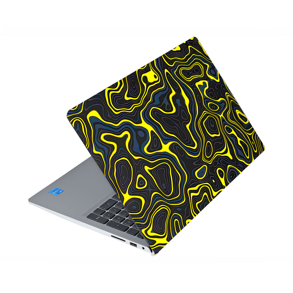 Neon Lava Contours Dell Inspiron 3520 Laptop Skin
