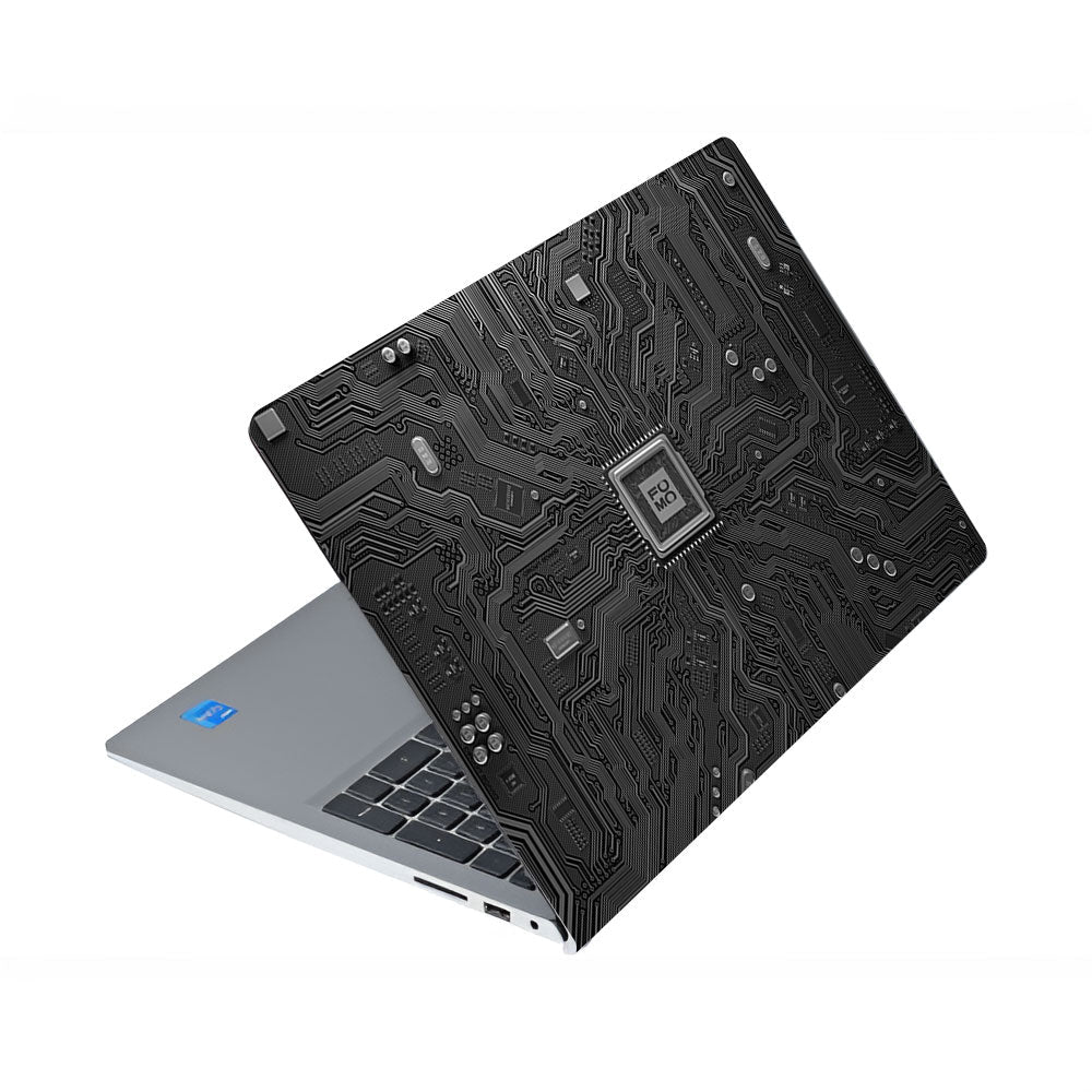 FOMO Circuit Dark Mode Dell Inspiron 3520 Laptop Skin