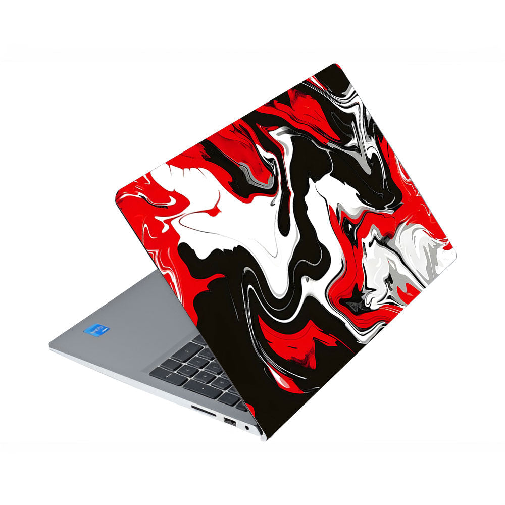 Red and White Marble Dell Inspiron 3520 Laptop Skin