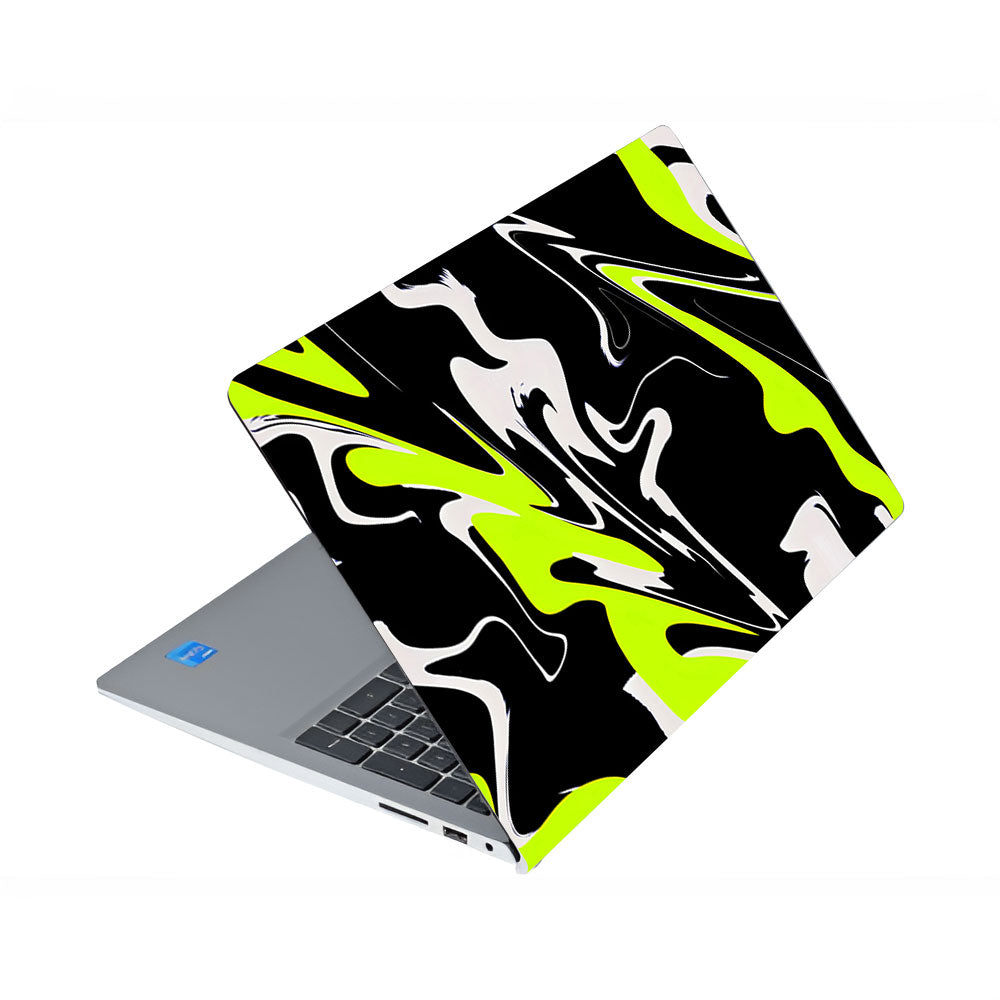 Neon Green and Black Patterns Dell Inspiron 3520 Laptop Skin