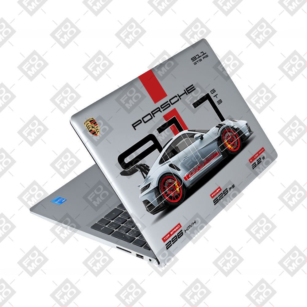 Transparent Porsche 911 GT3 RS Dell Inspiron 3520 Laptop Skin
