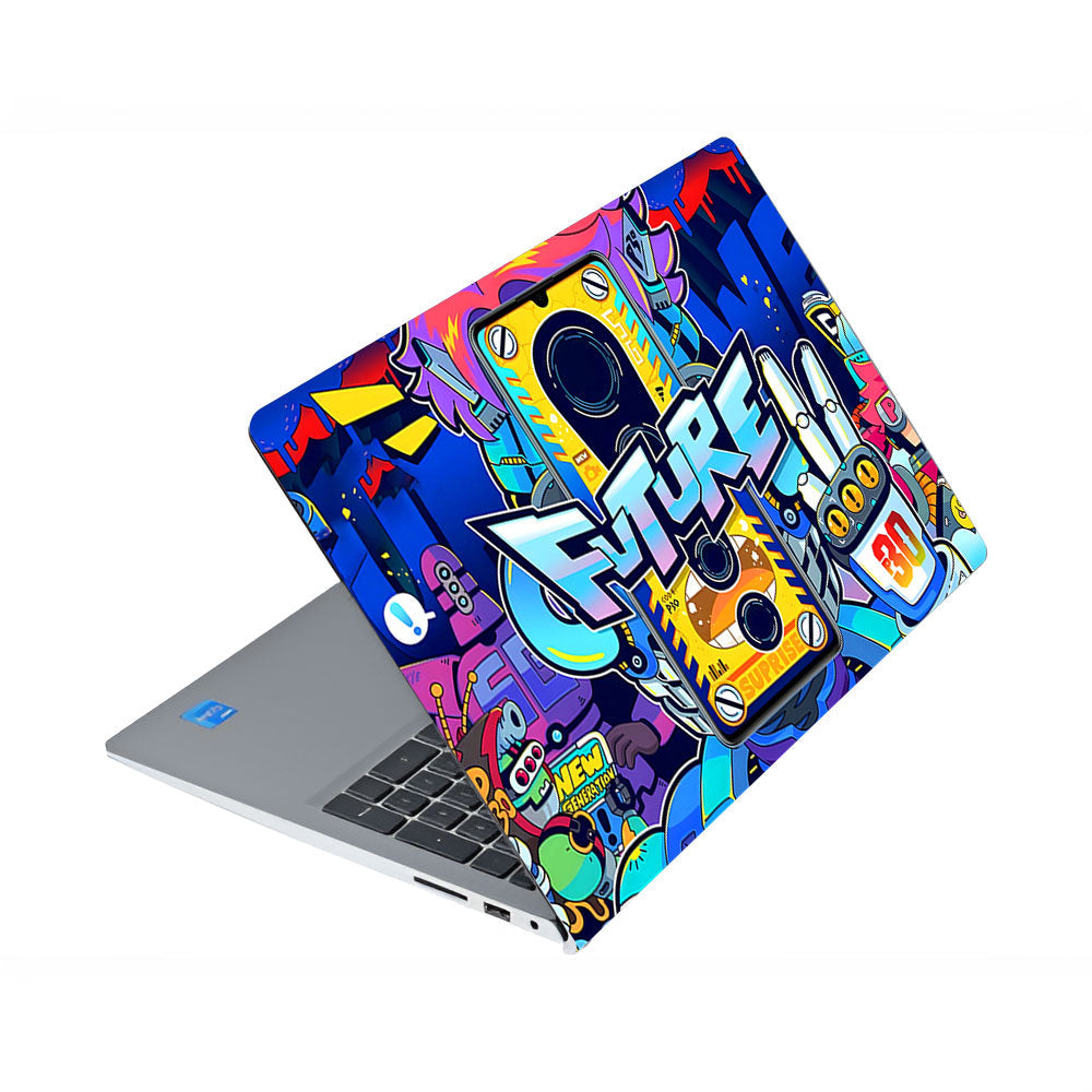 Futuristic Cyberpunk Vision Dell Inspiron 3520 Laptop Skin