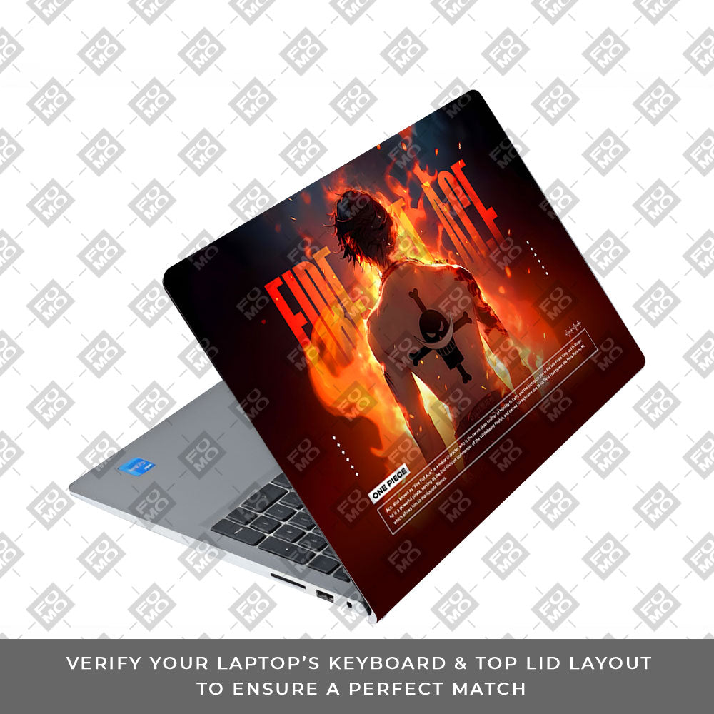Fire Fist Ace Dell Inspiron 3520 Laptop Skin