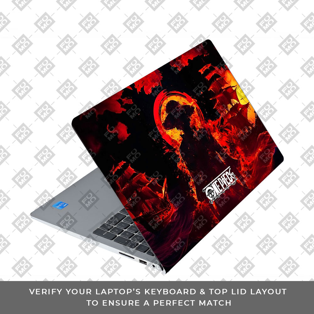 Luffy's Burning Tide Dell Inspiron 3520 Laptop Skin