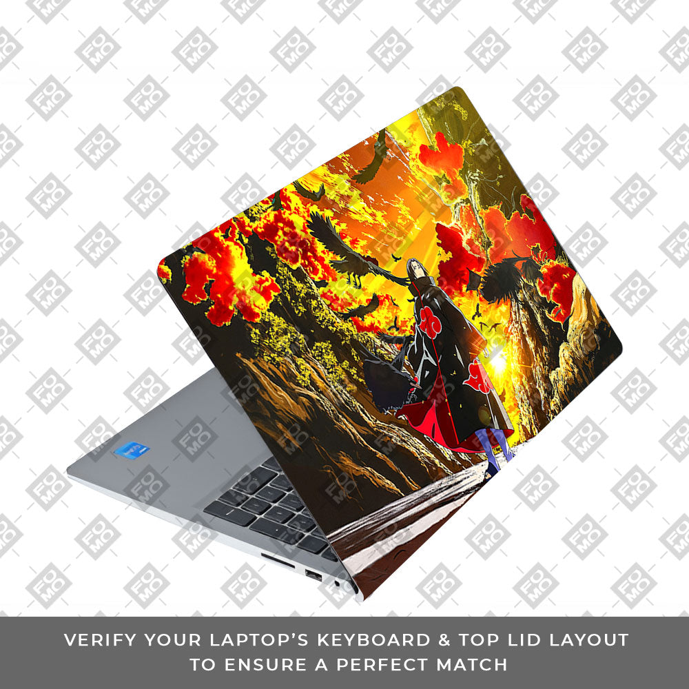 Itachi with Flock of Crows Dell Inspiron 3520 Laptop Skin