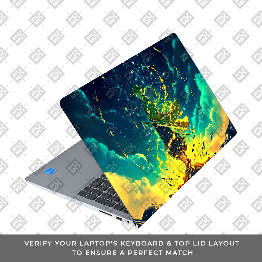 Zenitsu Thunder God Dell Inspiron 3520 Laptop Skin