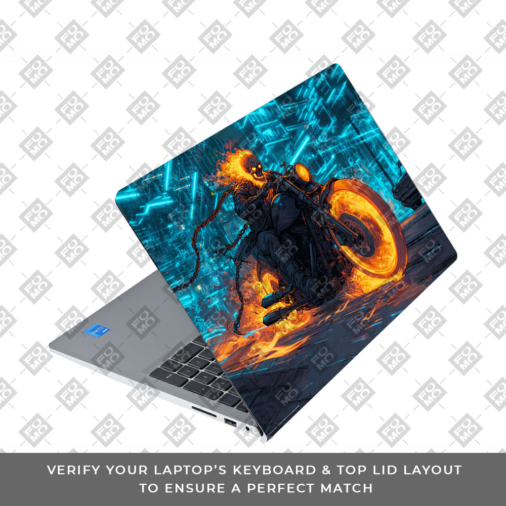 Hellfire Rider Dell Inspiron 3520 Laptop Skin