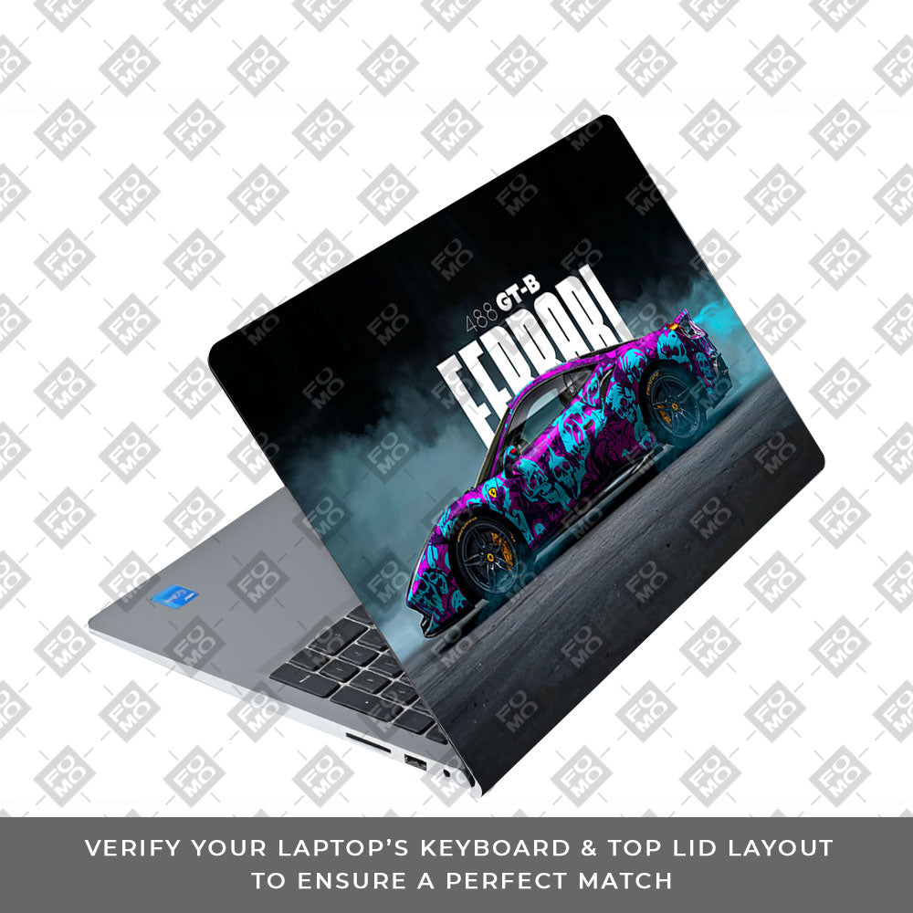 Psycho Drive Ferrari 488 Dell Inspiron 3520 Laptop Skin