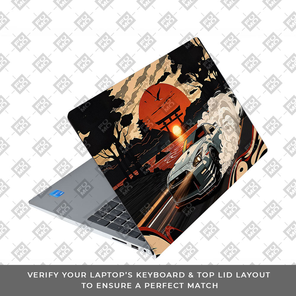 Samurai Rising Sun GTR Dell Inspiron 3520 Laptop Skin