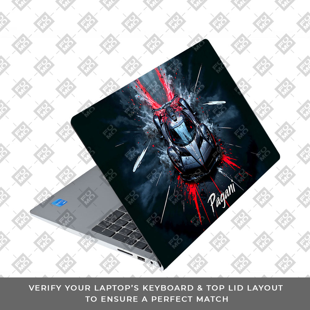 Pagani Midnight Impact Dell Inspiron 3520 Laptop Skin