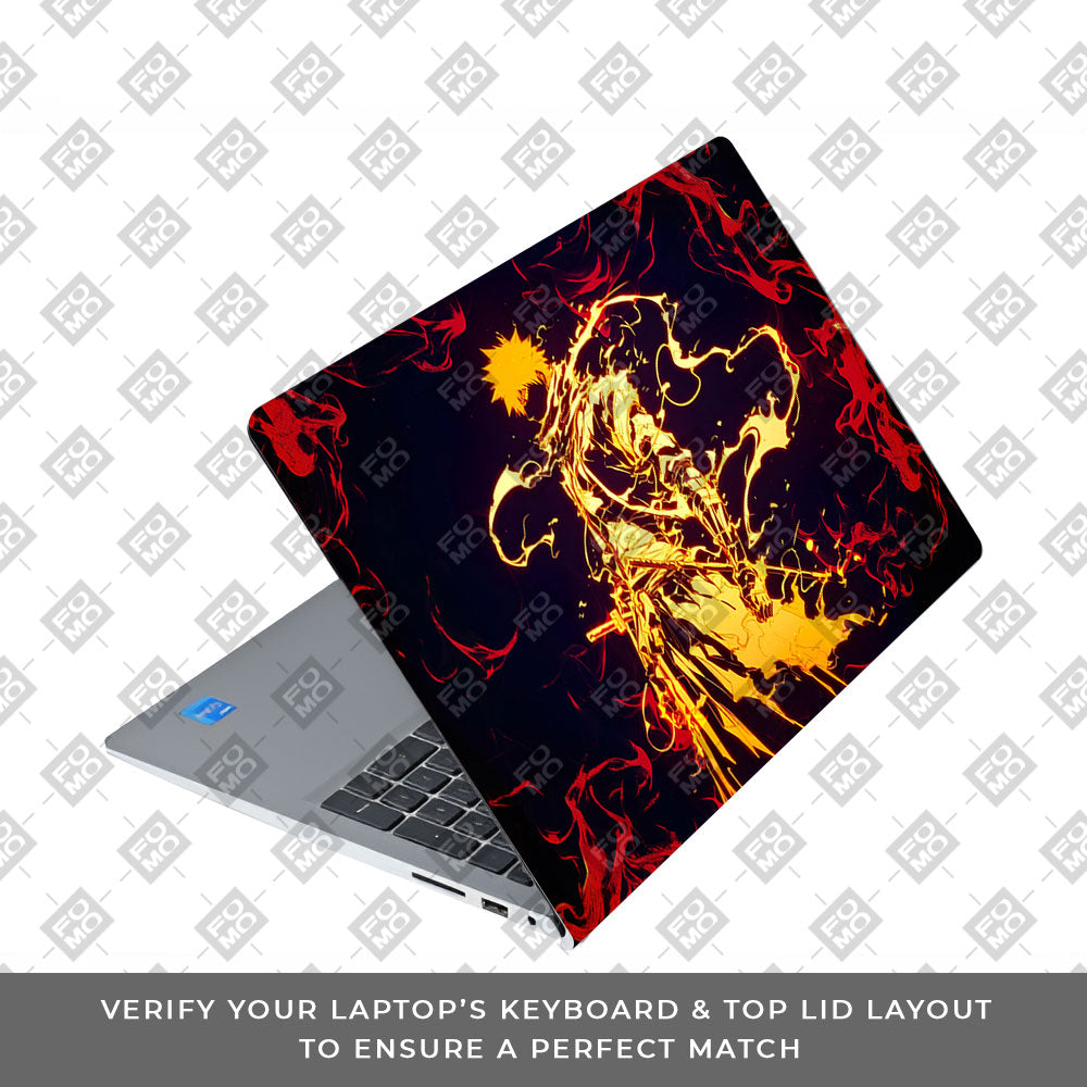 Bleach Ichigo Bankai Form Dell Inspiron 3520 Laptop Skin