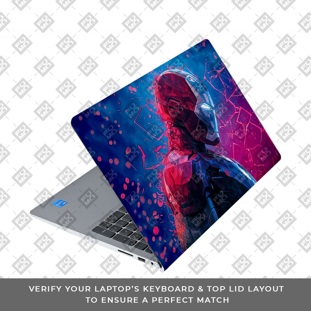 Iron Man Neon Tech Dell Inspiron 3520 Laptop Skin