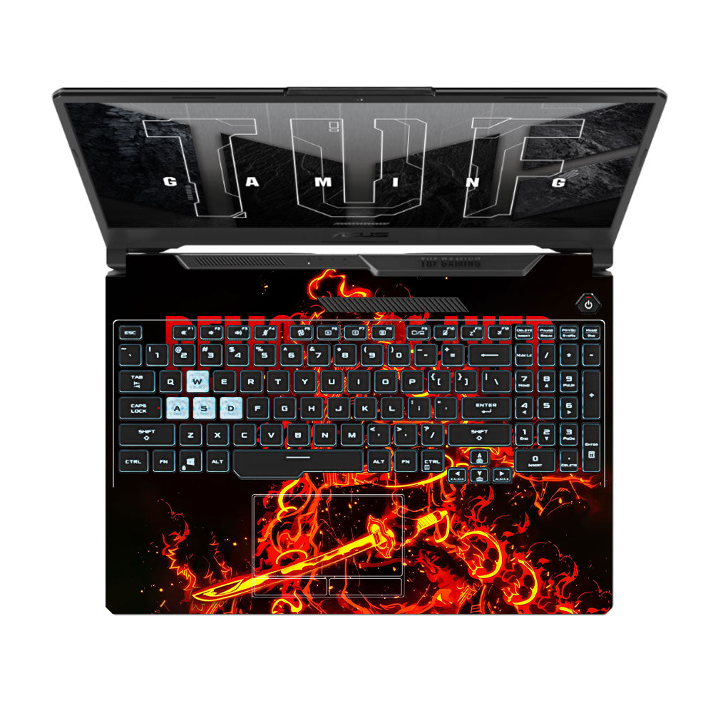 Rengoku Blazing Inferno Asus TUF F15 FX506 & A15 FA506 Laptop Skin