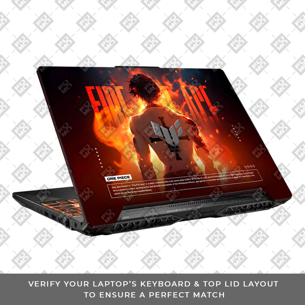 Fire Fist Ace Asus TUF F15 FX506 & A15 FA506 Laptop Skin