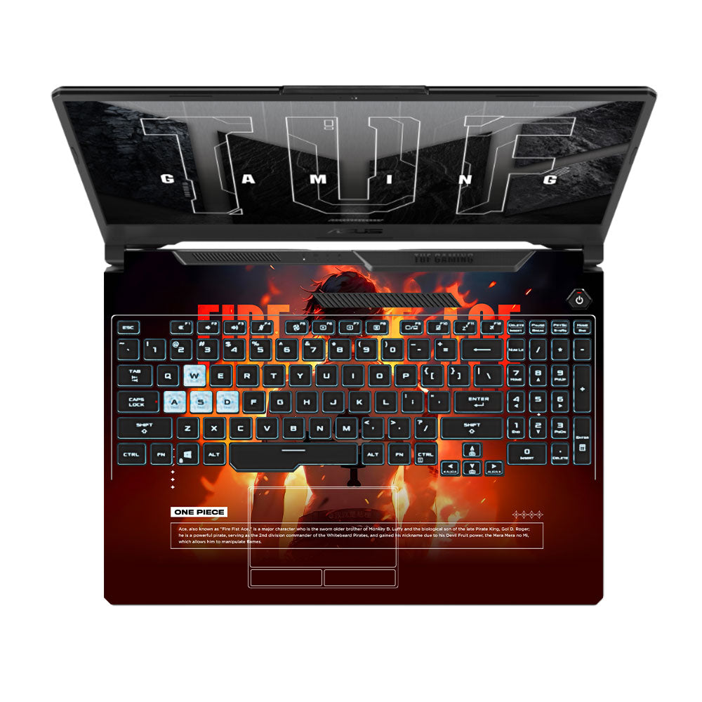 Fire Fist Ace Asus TUF F15 FX506 & A15 FA506 Laptop Skin