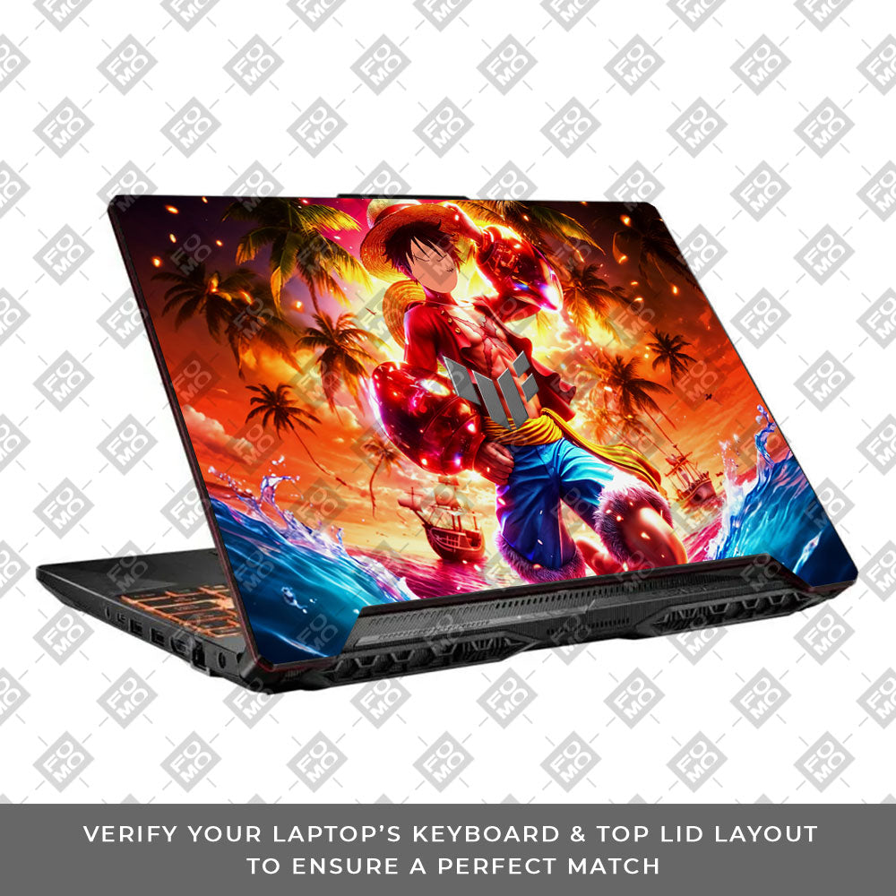 Luffy's Radiant Will Asus TUF F15 FX506 & A15 FA506 Laptop Skin
