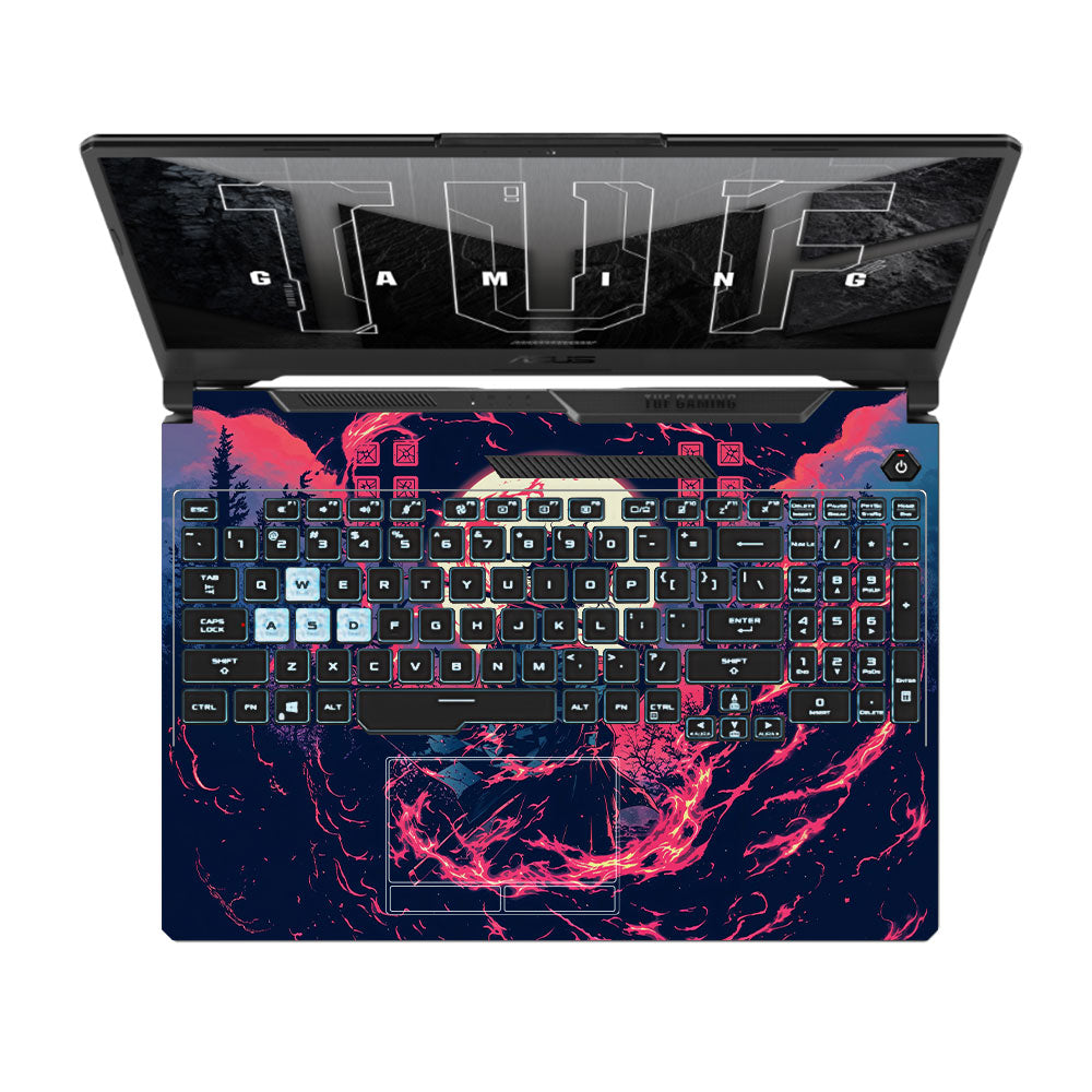 Tanjiro's Flame of Ember Asus TUF F15 FX506 & A15 FA506 Laptop Skin