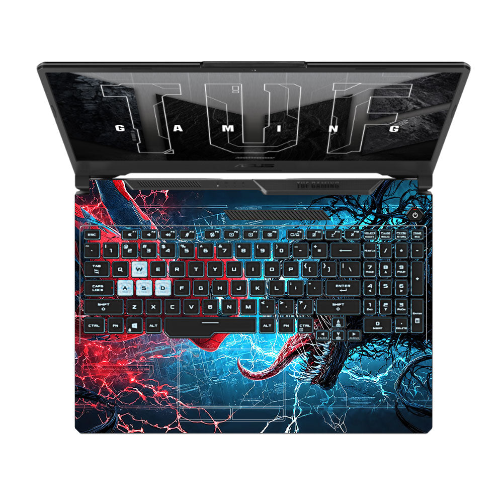 Spiderman vs Venom Showdown Asus TUF F15 FX506 & A15 FA506 3D Laptop Skin