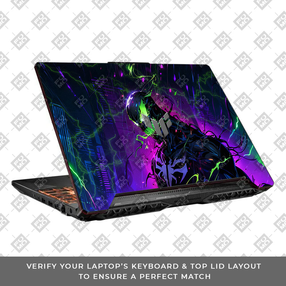 Venom Chaos Surge Asus TUF F15 FX506 & A15 FA506 3D Laptop Skin