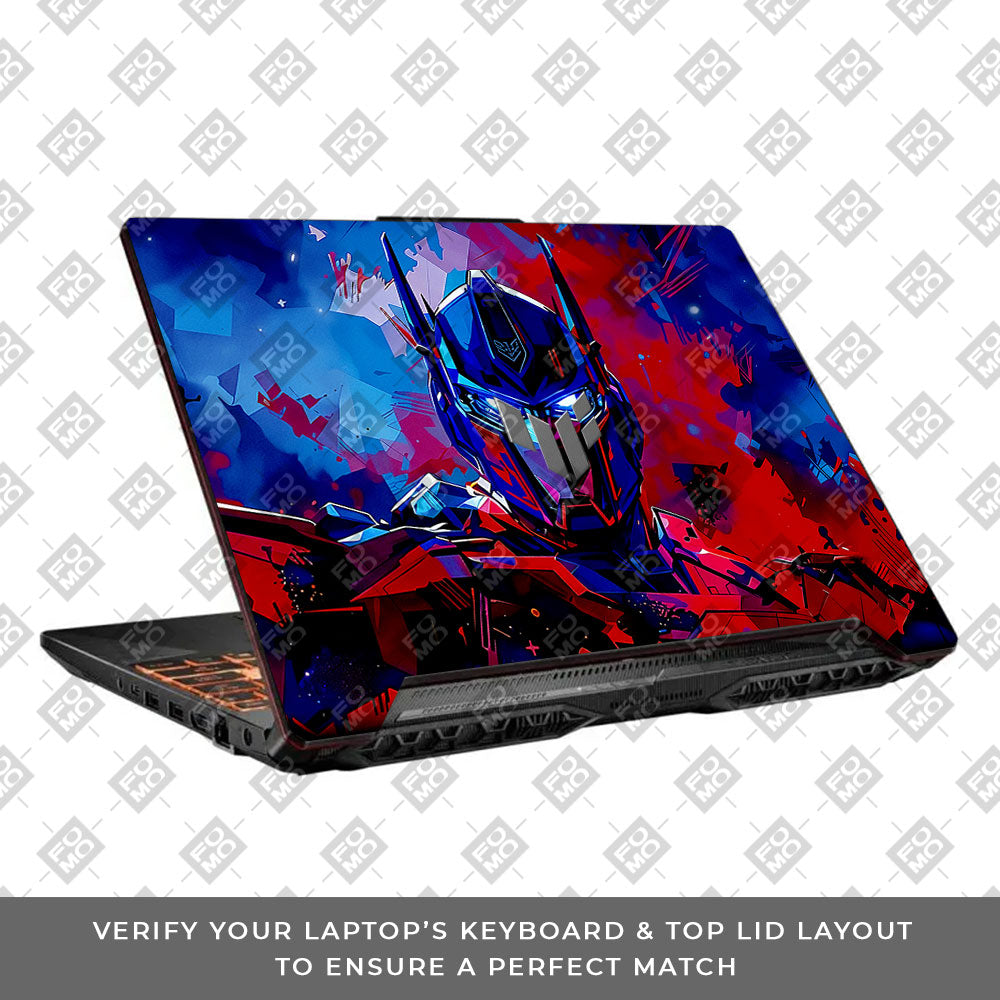 Optimus Prime Transformer Asus TUF F15 FX506 & A15 FA506 Laptop Skin
