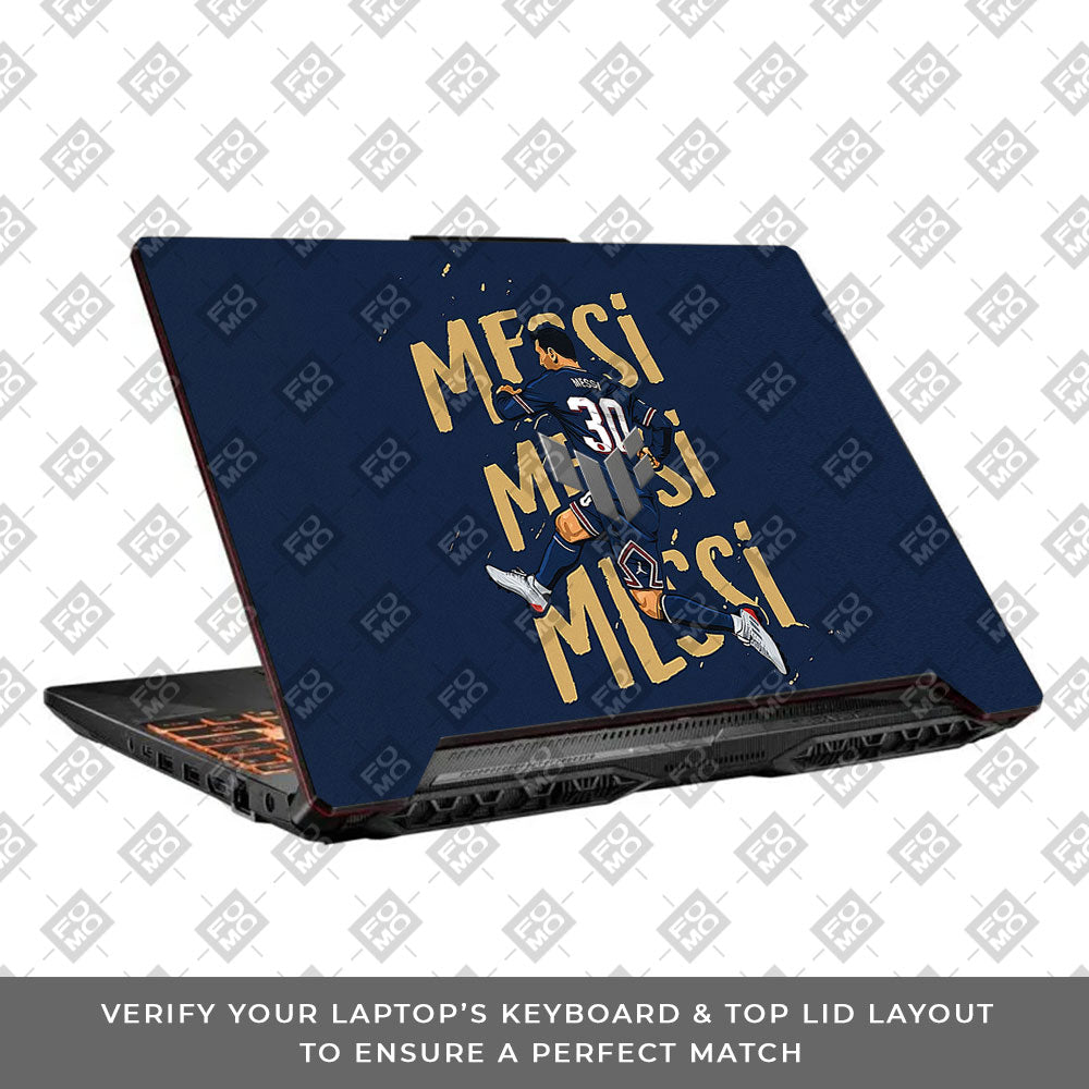 Messi Motion Masterpiece Asus TUF F15 FX506 & A15 FA506 Laptop Skin