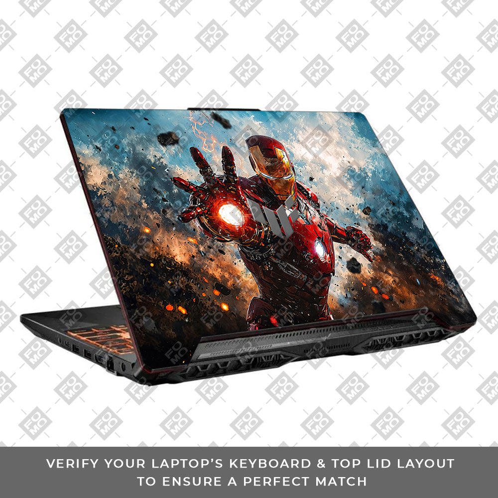 Iron Imapct The Arc Reactor Asus TUF F15 FX506 & A15 FA506 Laptop Skin