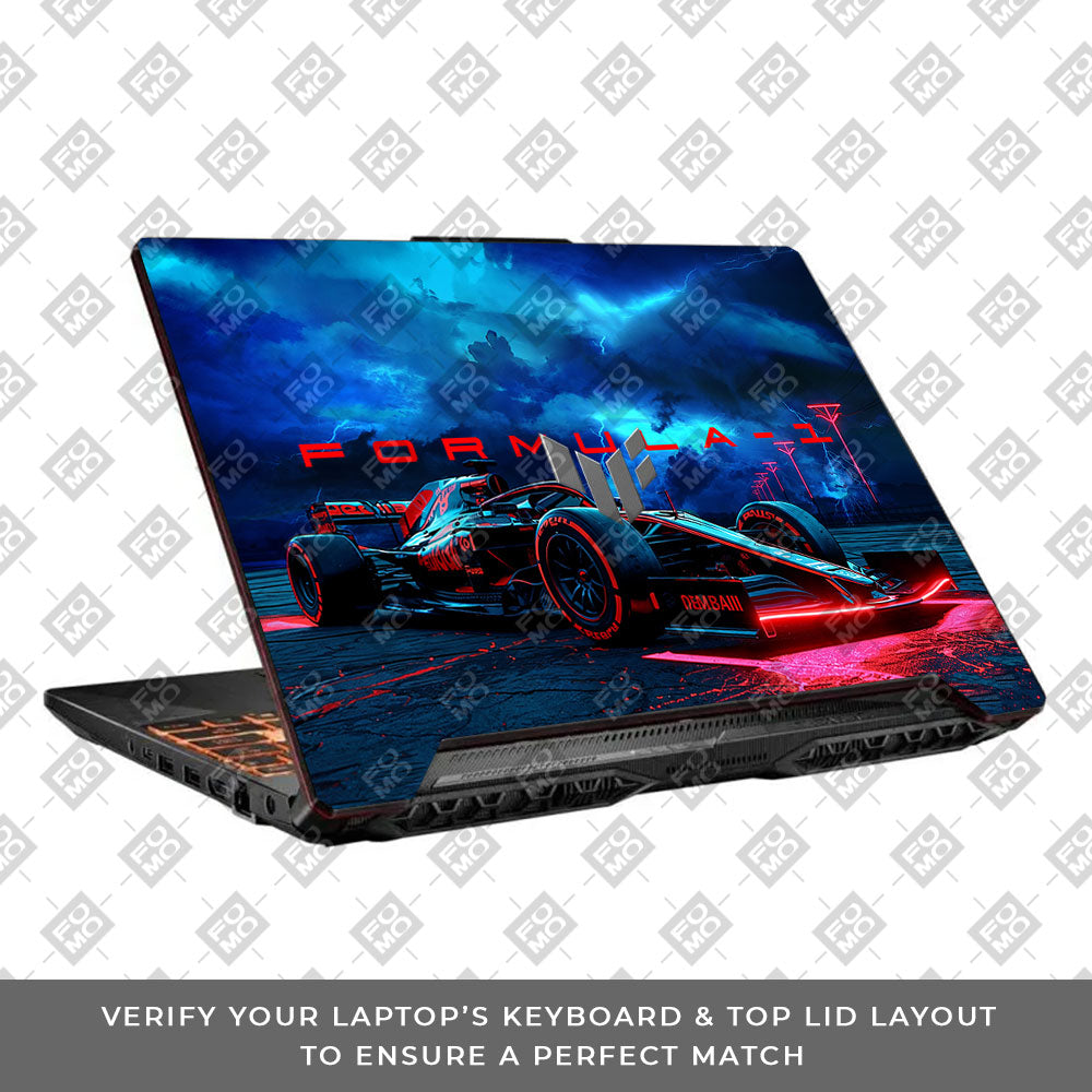 Fututristic Formula 1 Asus TUF F15 FX506 & A15 FA506 Laptop Skin
