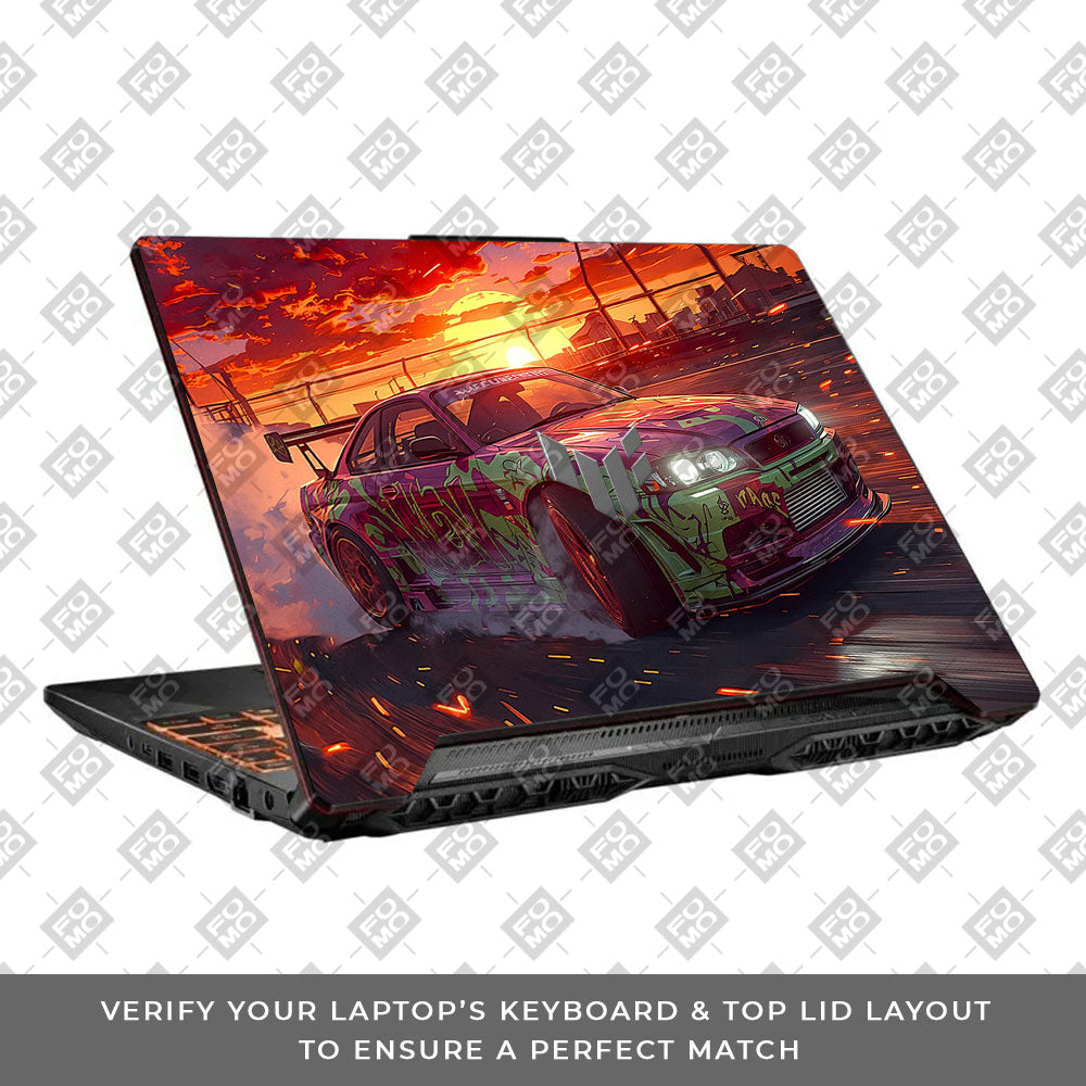 Tokyo Drift Vibes Asus TUF F15 FX506 & A15 FA506 Laptop Skin