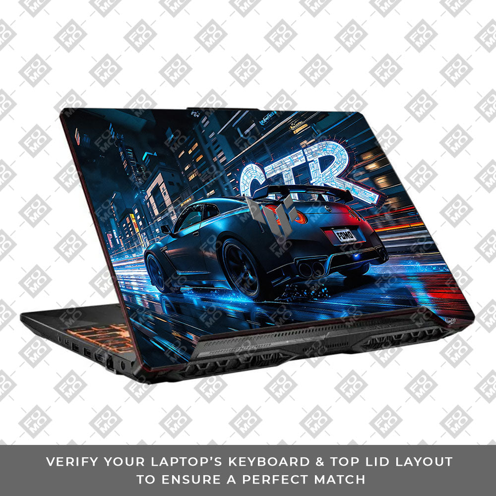 Neon GTR Nights Asus TUF F15 FX506 & A15 FA506 Laptop Skin