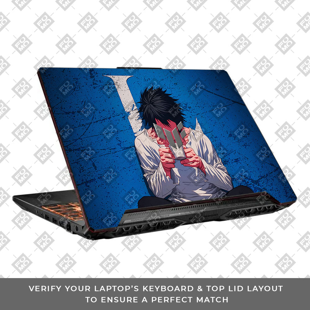 Death Note L Lawliet Asus TUF F15 FX506 & A15 FA506 Laptop Skin