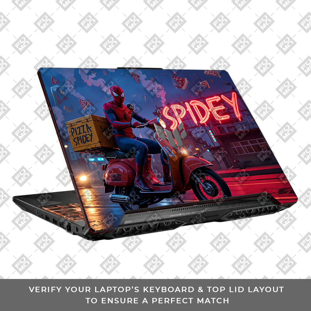 Pizza Spidey Asus TUF F15 FX506 & A15 FA506 Laptop Skin
